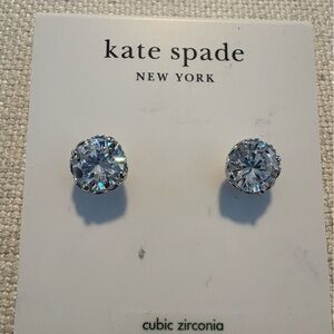 Kate Spade Silver Cubic Zirconia  That Sparkle Earrings. New. 💎